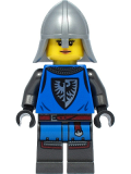 LEGO cas555 Black Falcon - Castle Guard Female, Flat Silver Neck-Protector